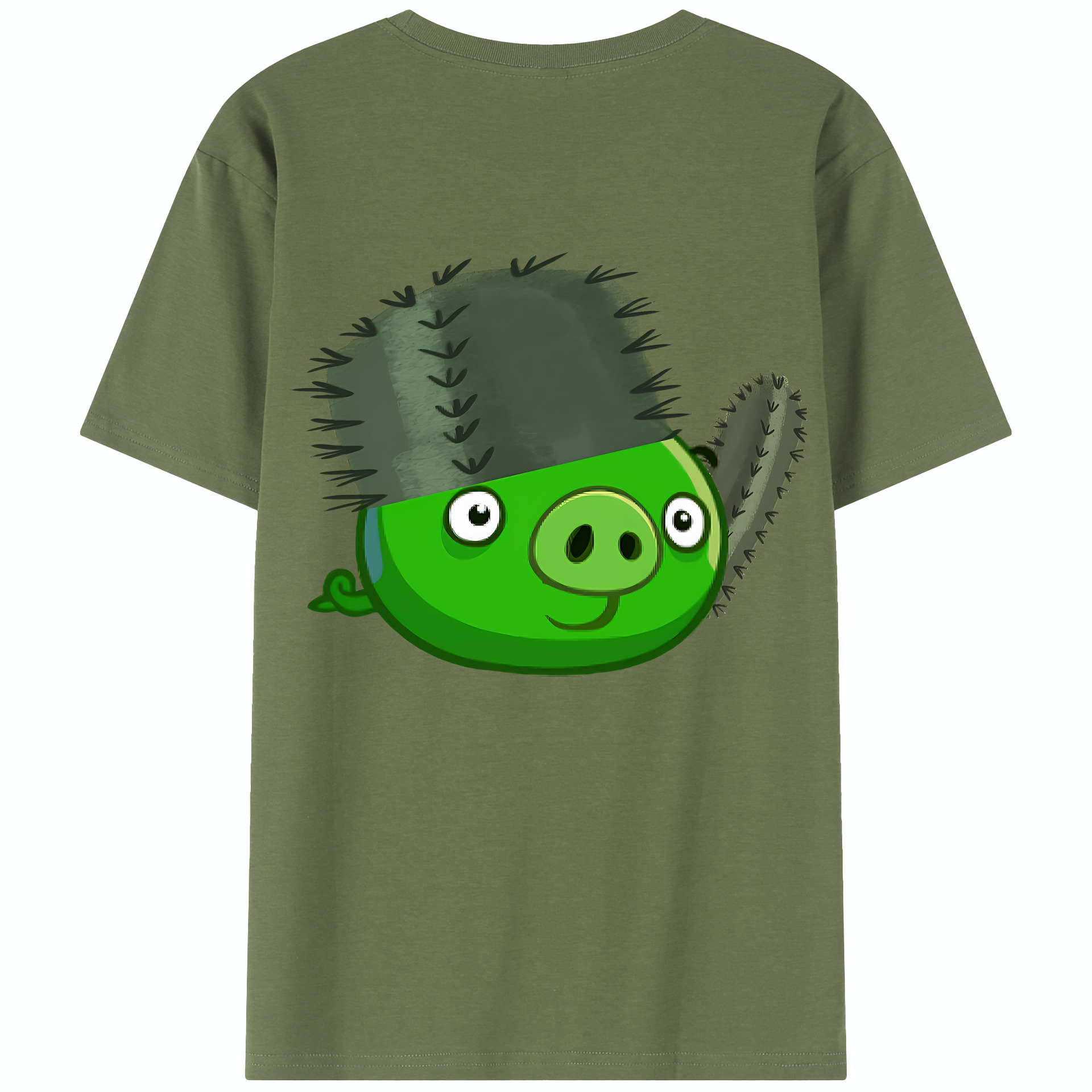（画像用） Angry Birds アングリーバード 綿100％半袖Tシャツ（背面プリント）